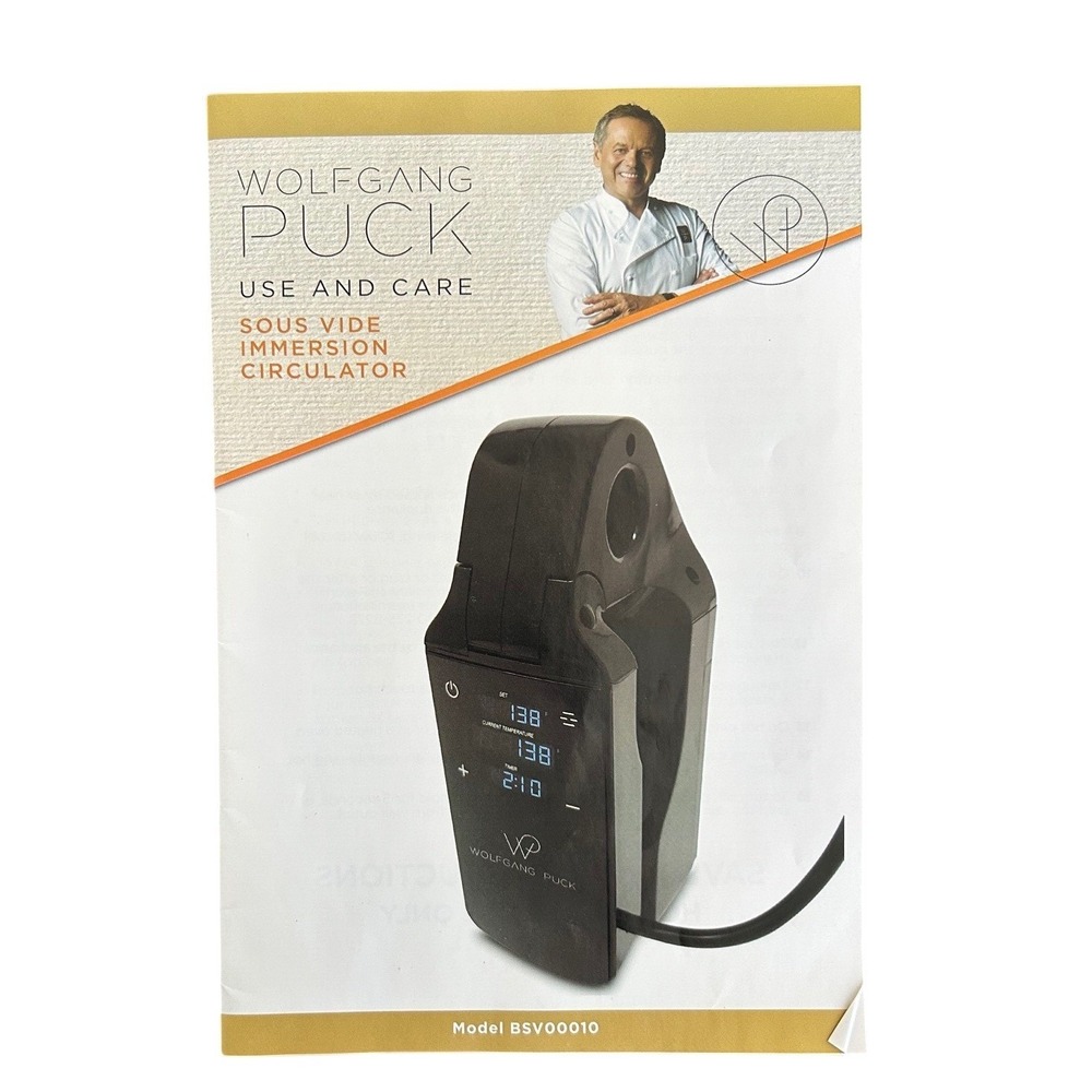 Wolfgang Puck Compact Clip Sous Vide Immersion Circulator Black BSV00010‎ NEW